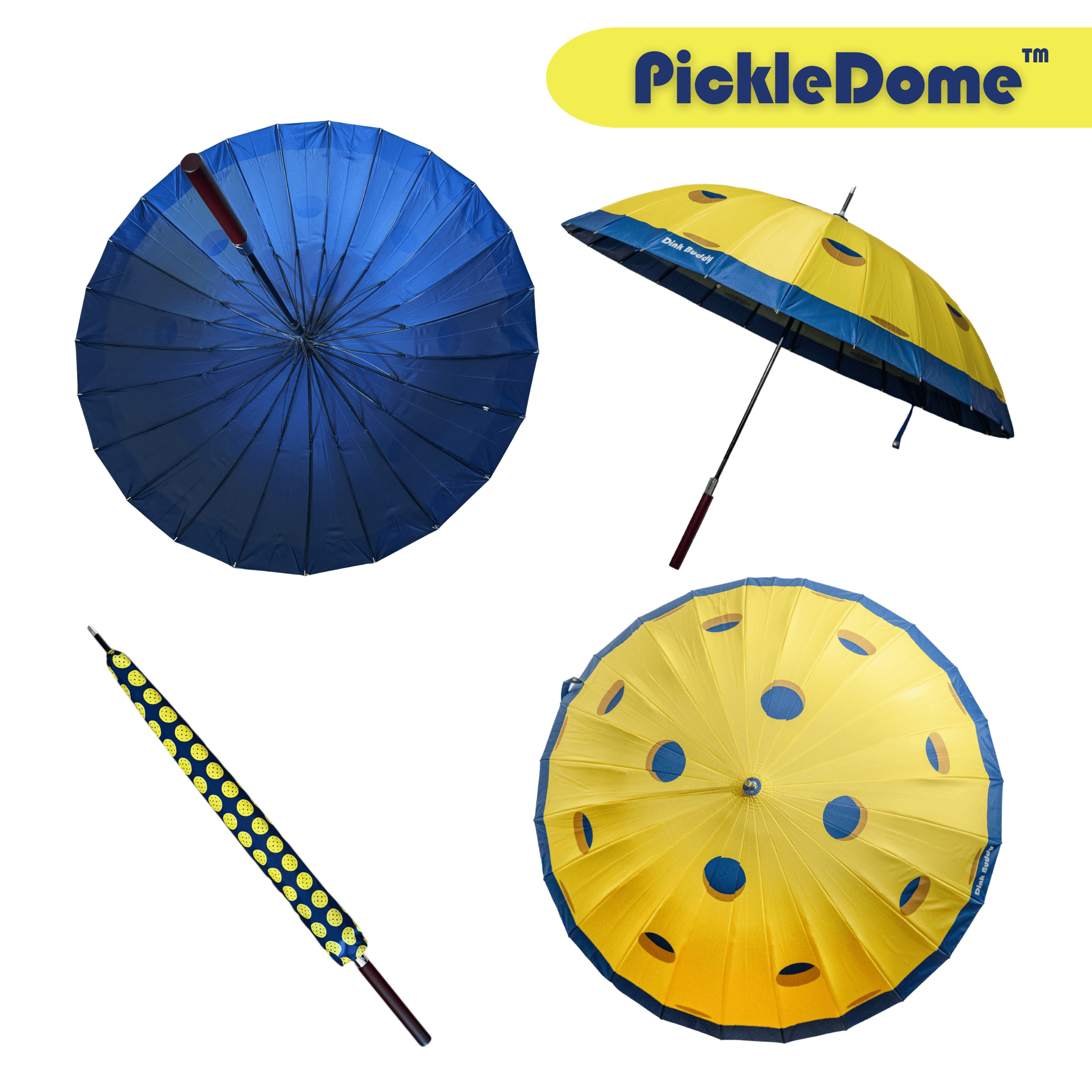 pickleball umbrella and pickleball balls PickleDome pickleball equipment for outdoor games