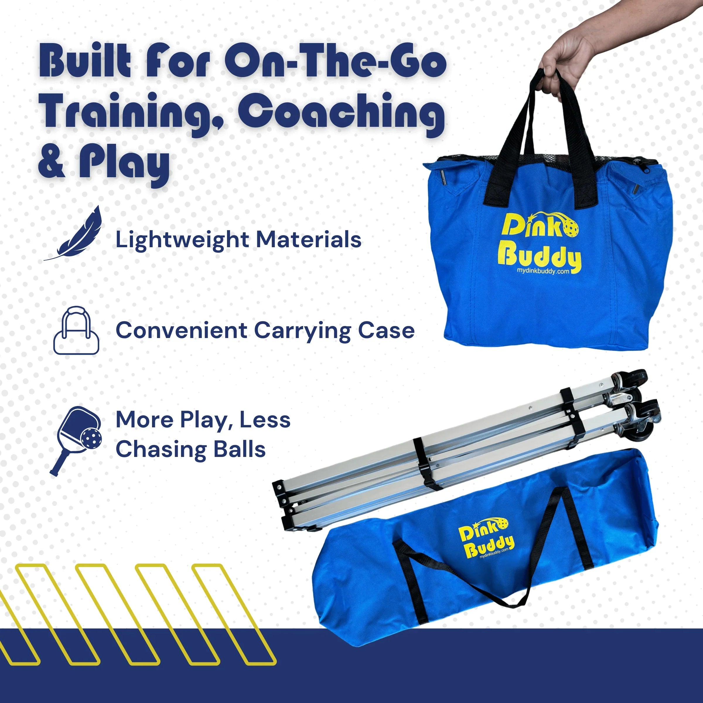 pickleball ball hopper PicklePorter pickle balls for pickleball set and pickleball equipment