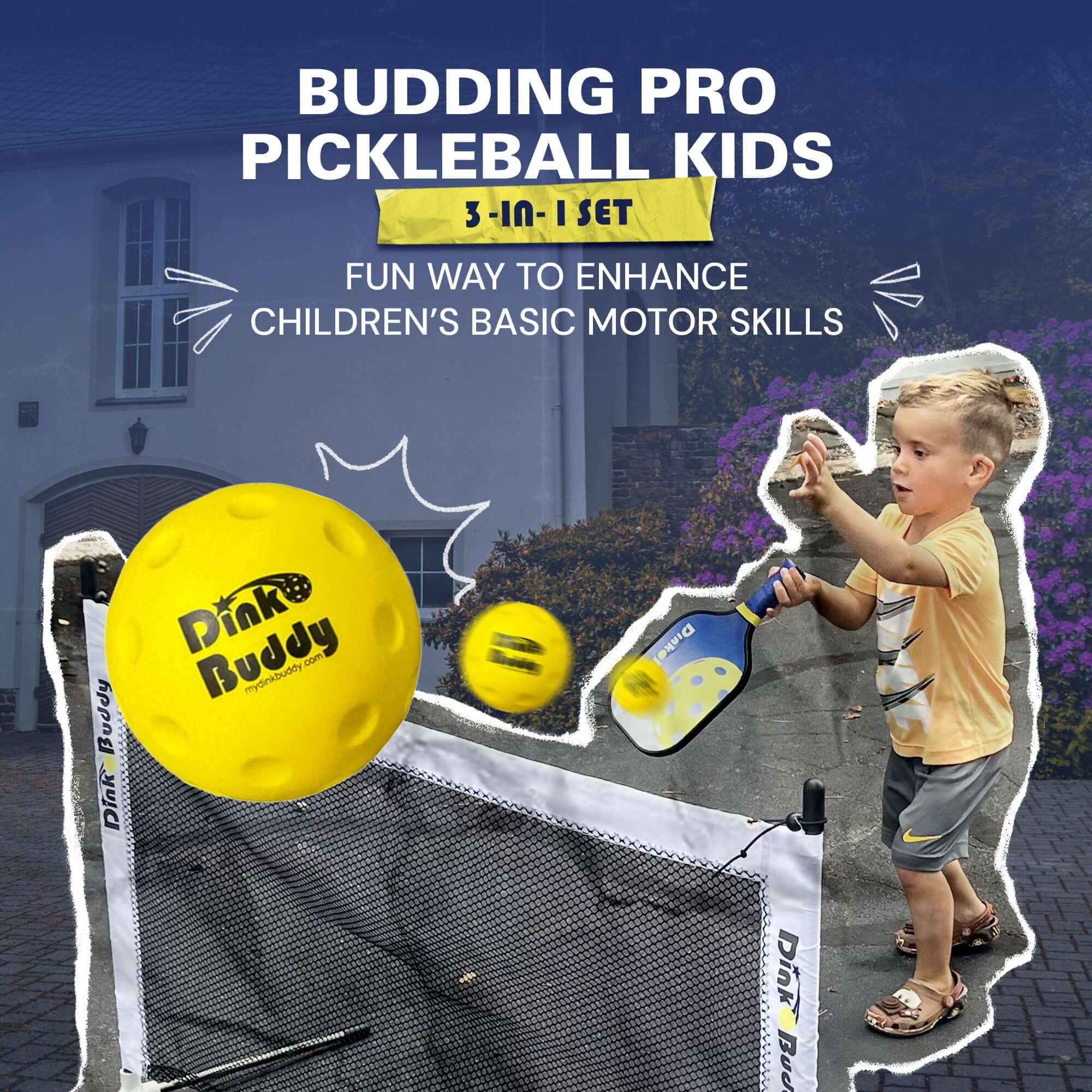 pickleball set with net pickleball equipment portable pickleball court training set