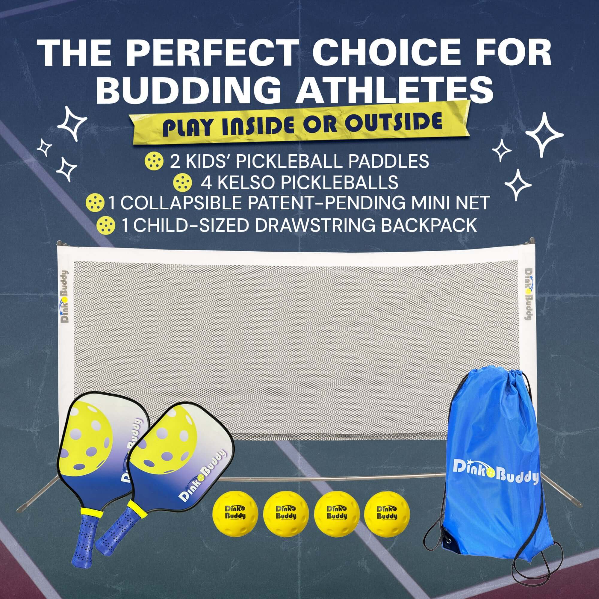kids pickleball set pickleball paddles and pickle balls for pickleball court beginner pickleball