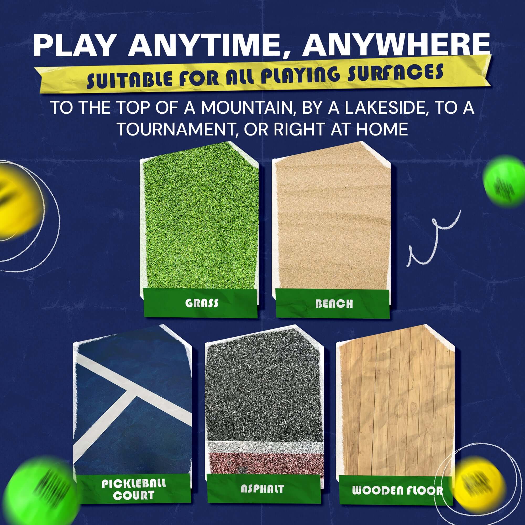 Pickleball balls set for beginners and pros – Kelso pickleballs for court drills and training.