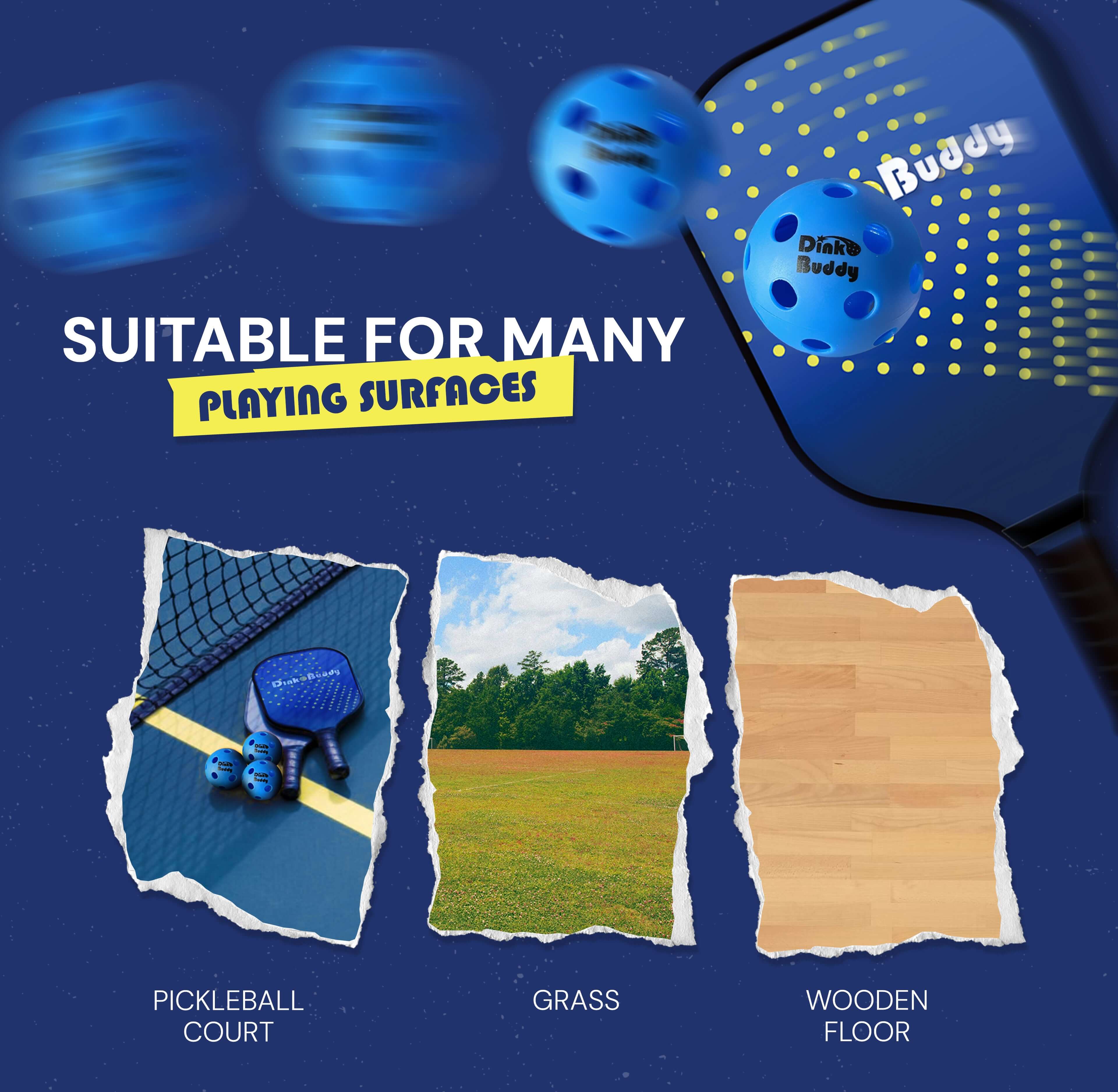 Durable-Quiet-Practice Ball 26, Blue