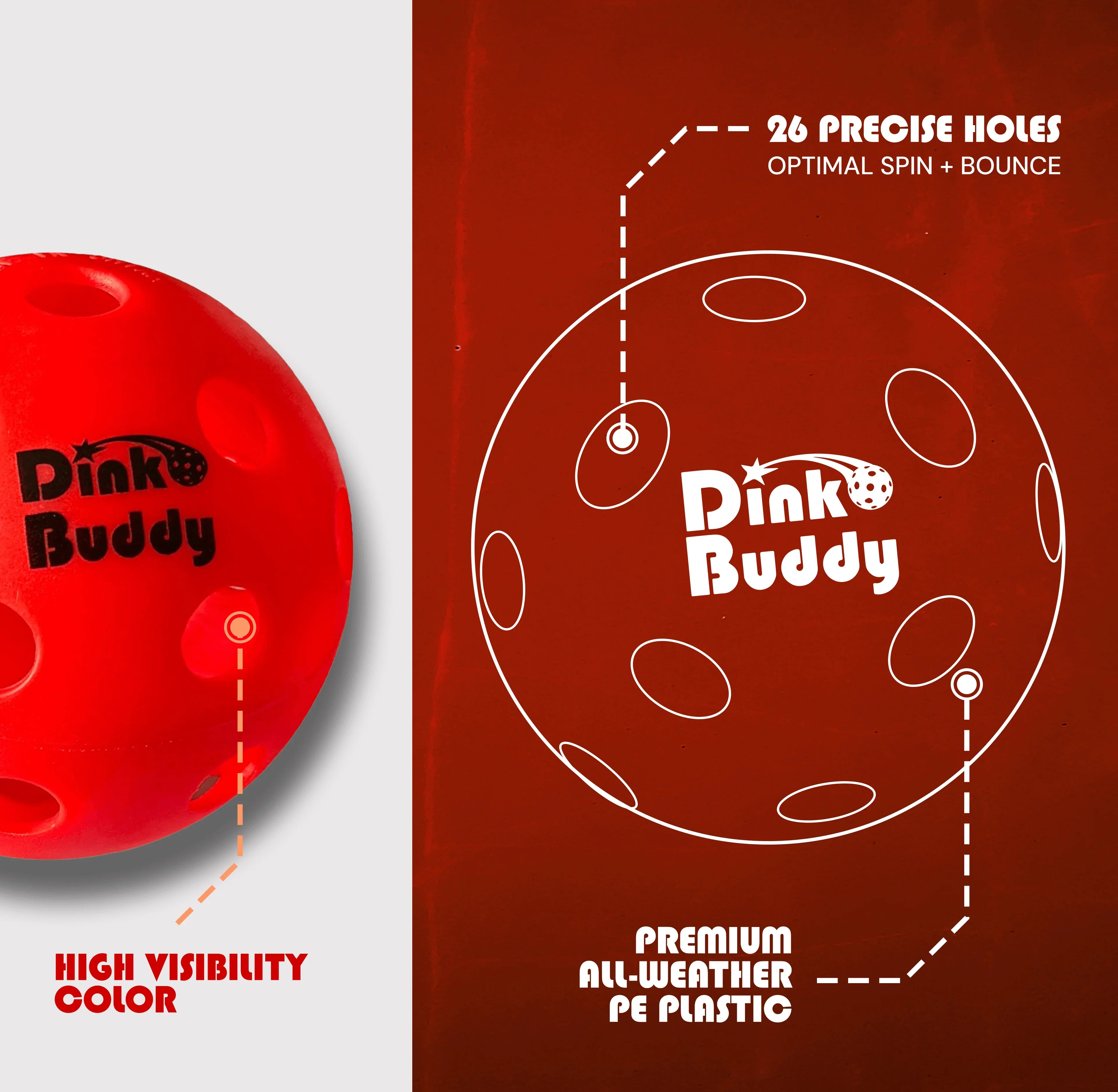 Fairfield™ Pro26 PB Ball, Red