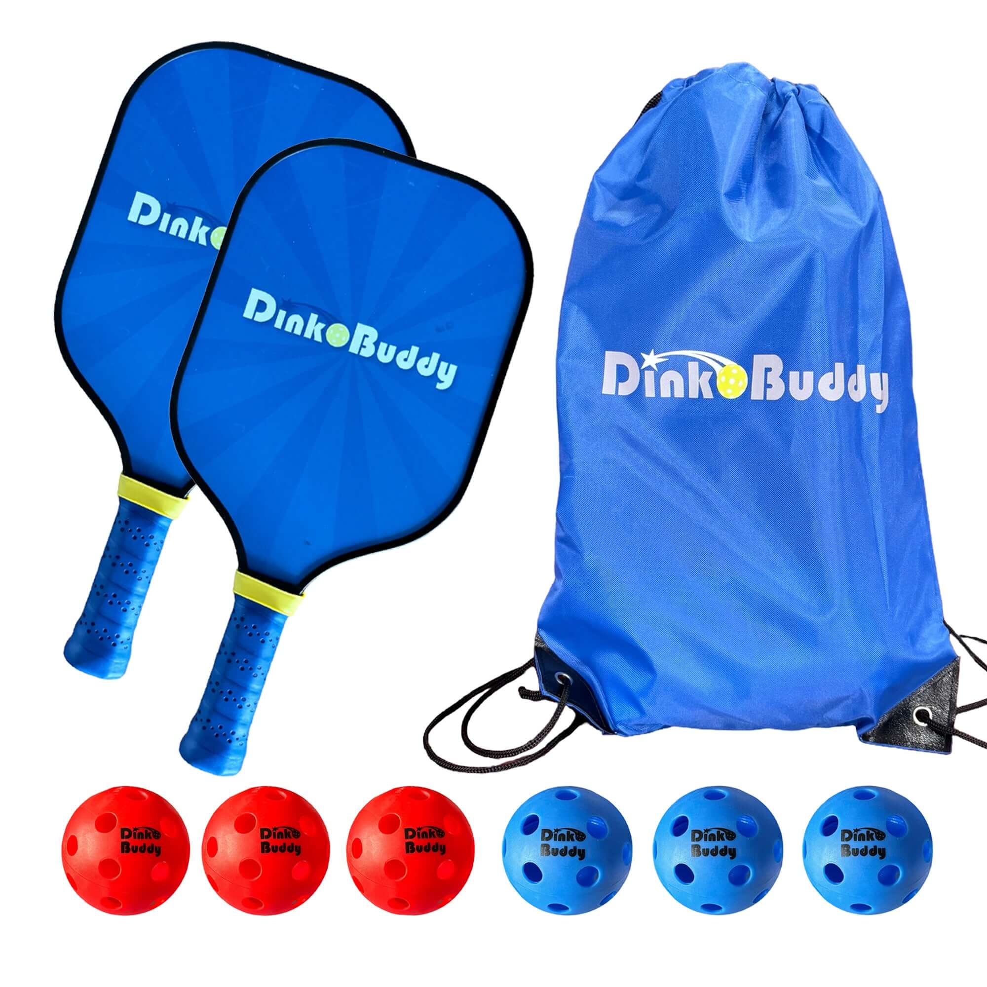 portable pickleball set with pickleball paddles and pickle balls for beginner pickleball