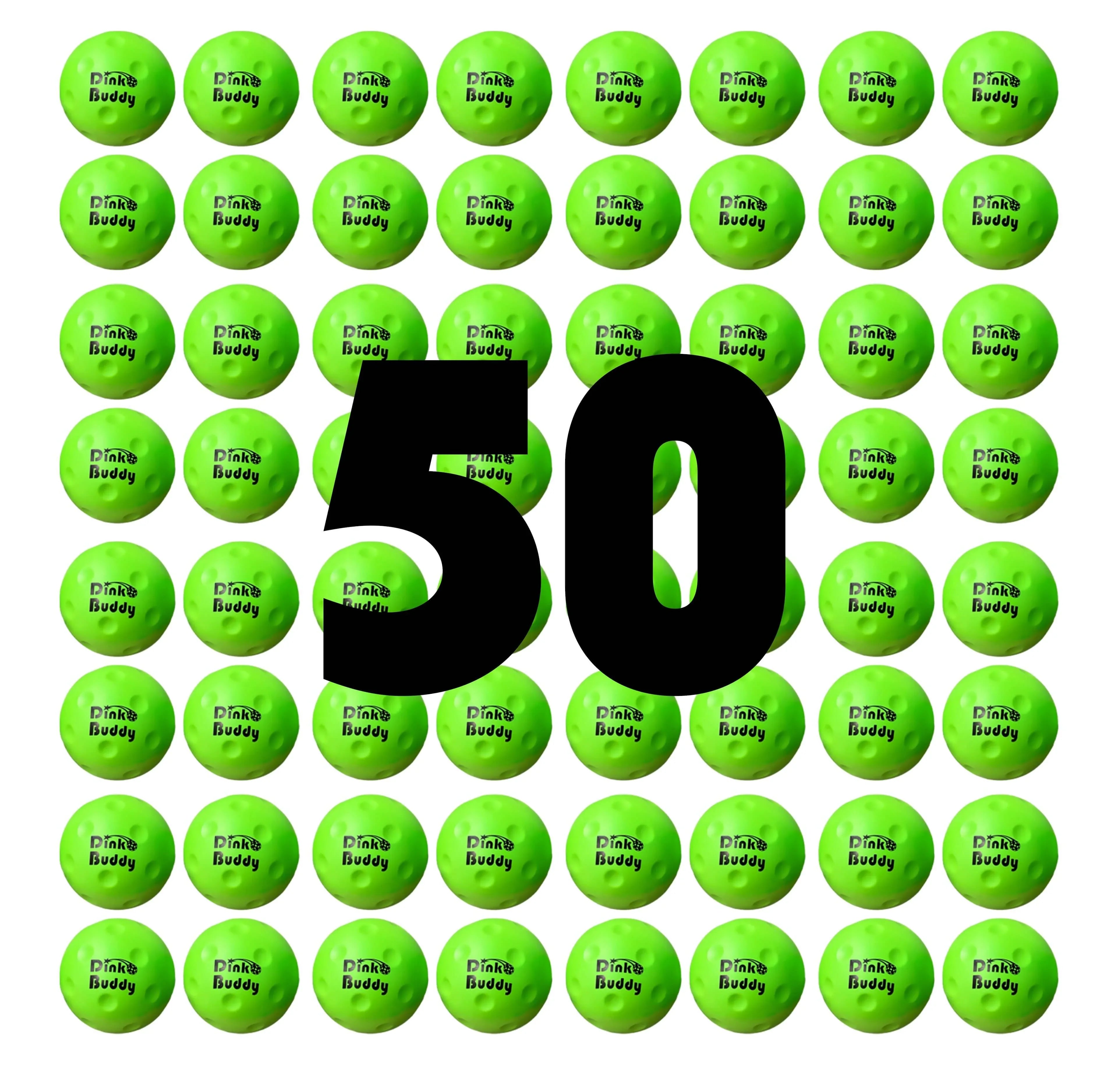 pickleball balls bulk 50 pack green pickle balls for pickleball equipment