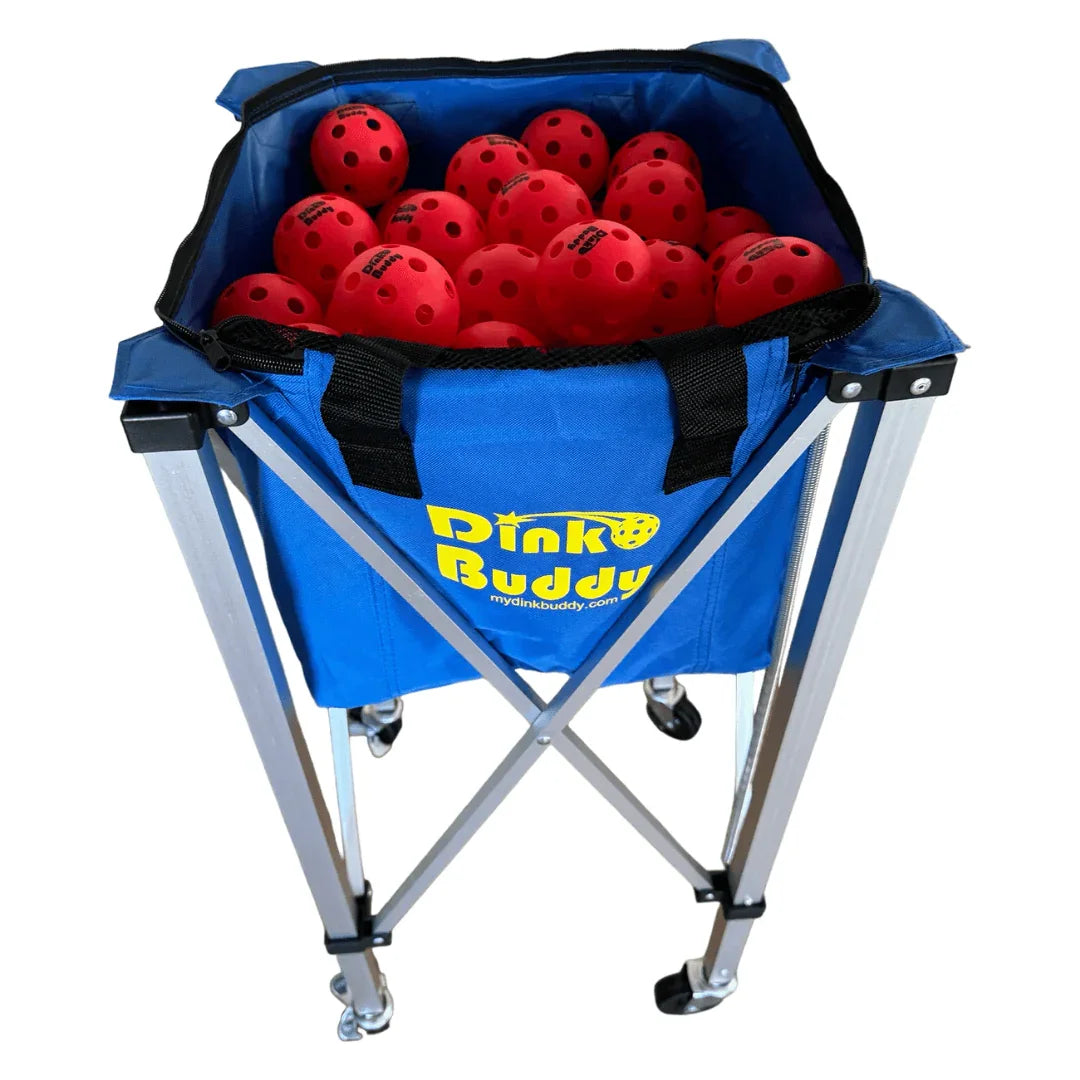 pickleball ball hopper PicklePorter pickleball equipment for training and pickleball court