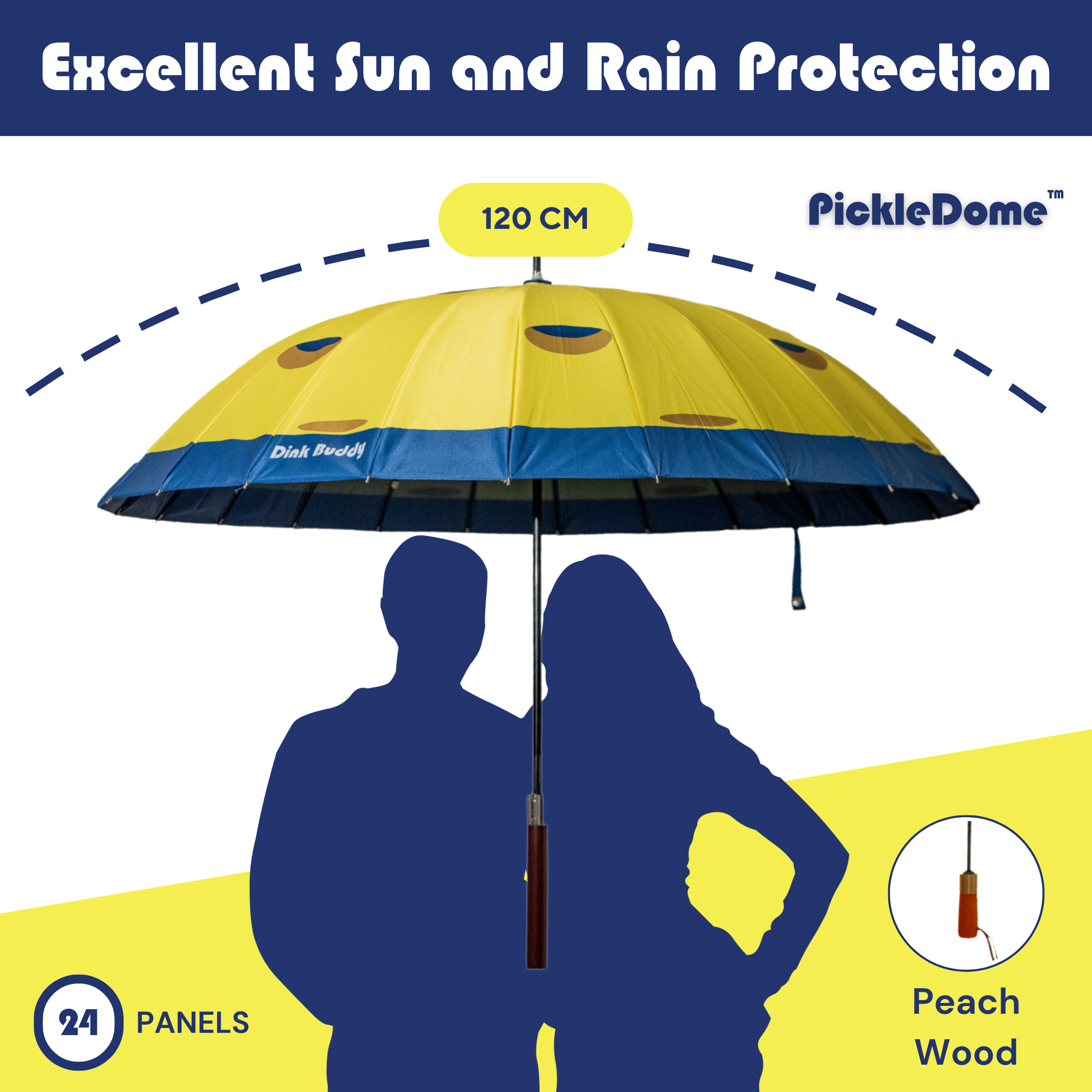 PickleBrella – PickleDome 120 cm Umbrella