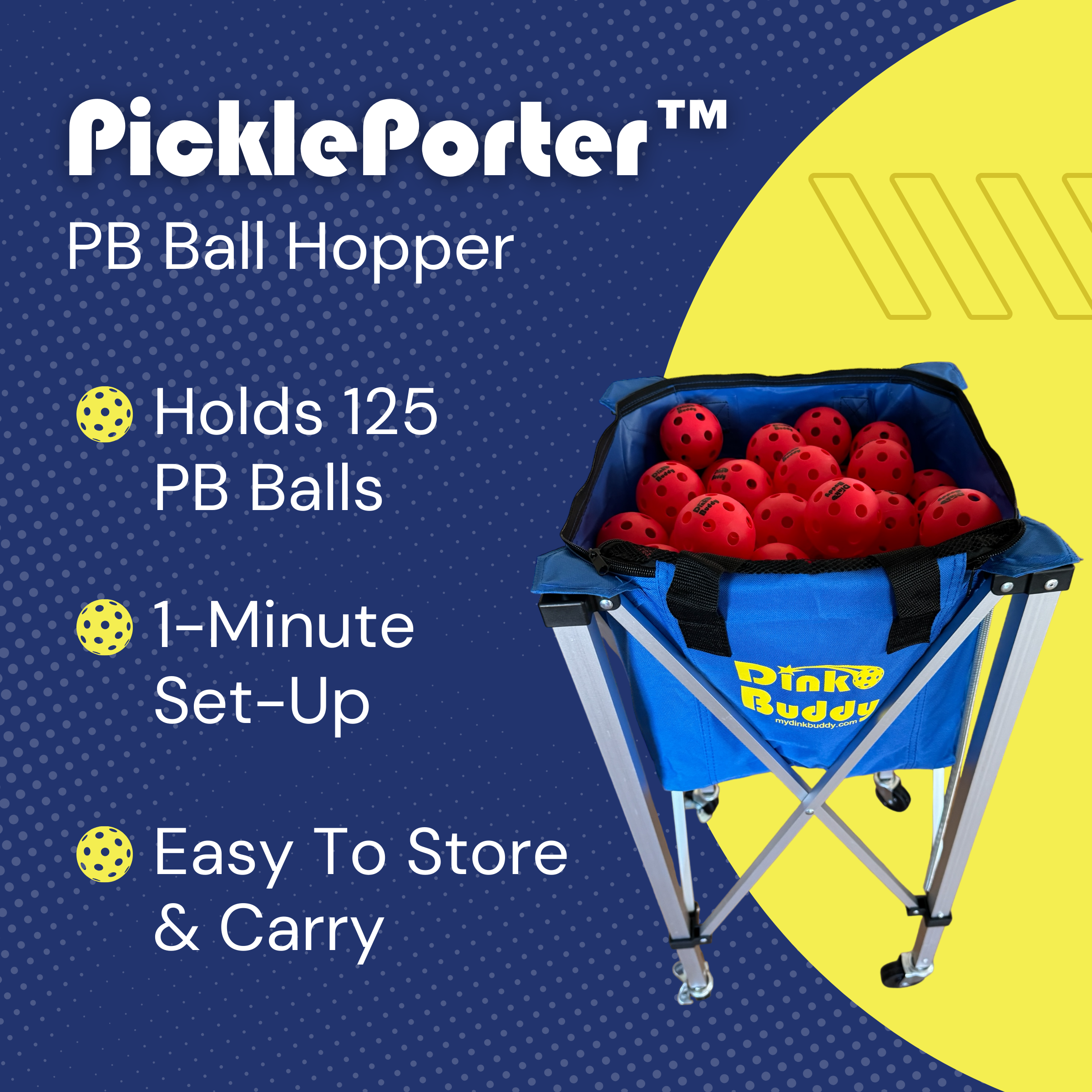 Pickle Porter™ PB Ball Hopper