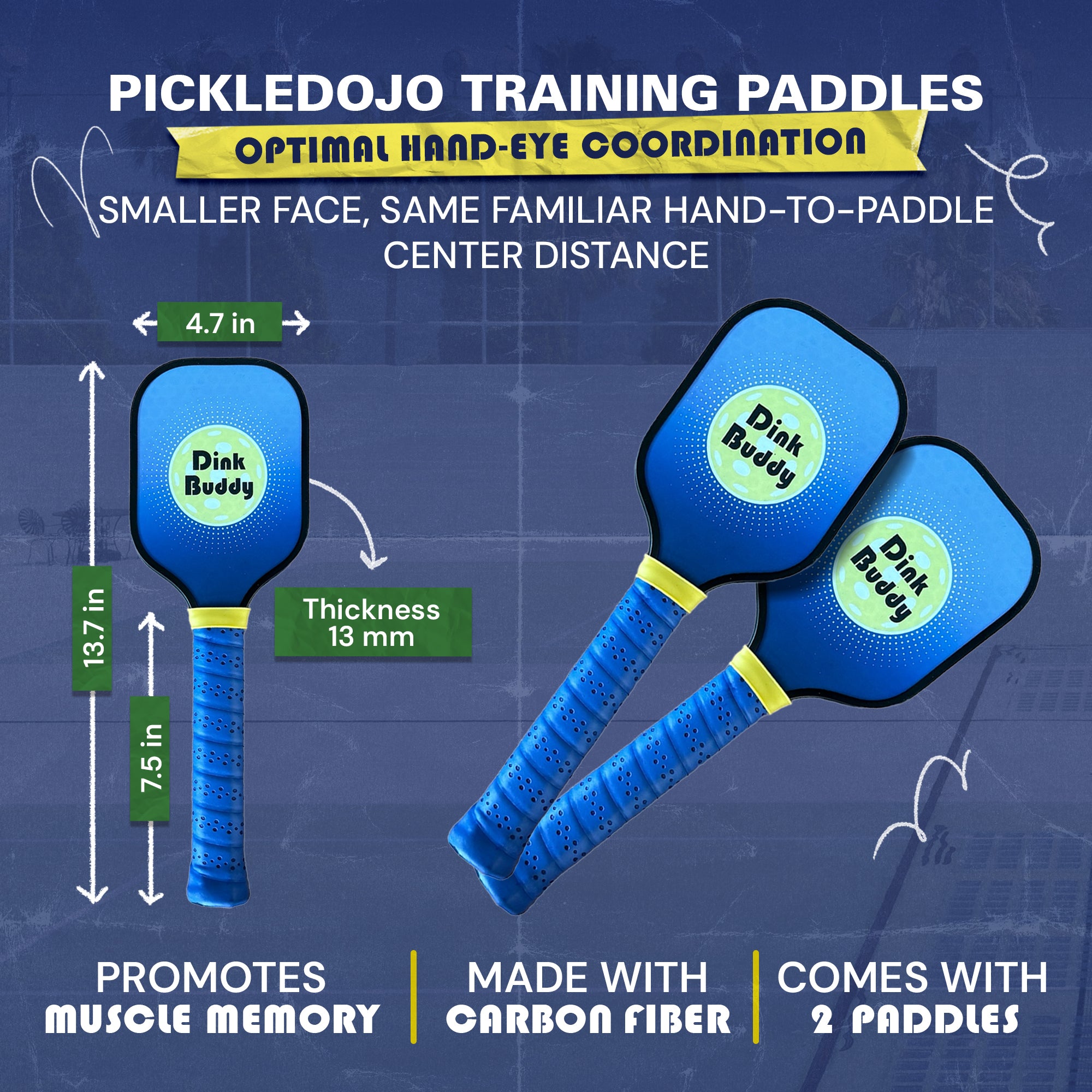 Pickleball PickleDojo™ Pro Training Paddles