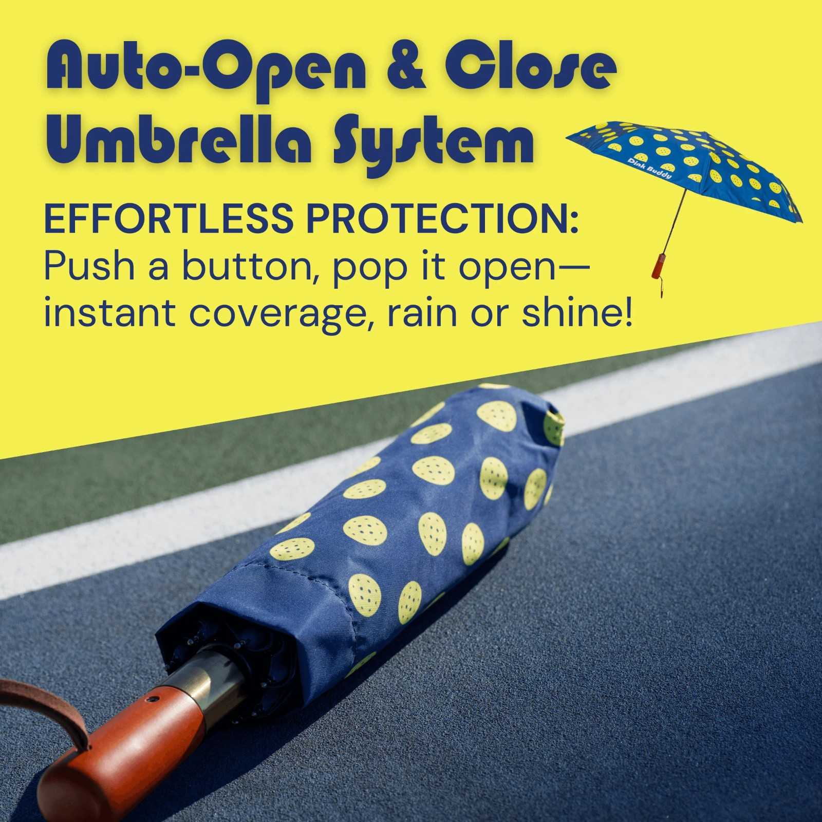 Pickleball Umbrella | Rain & Rally 105cm by Dink Buddy