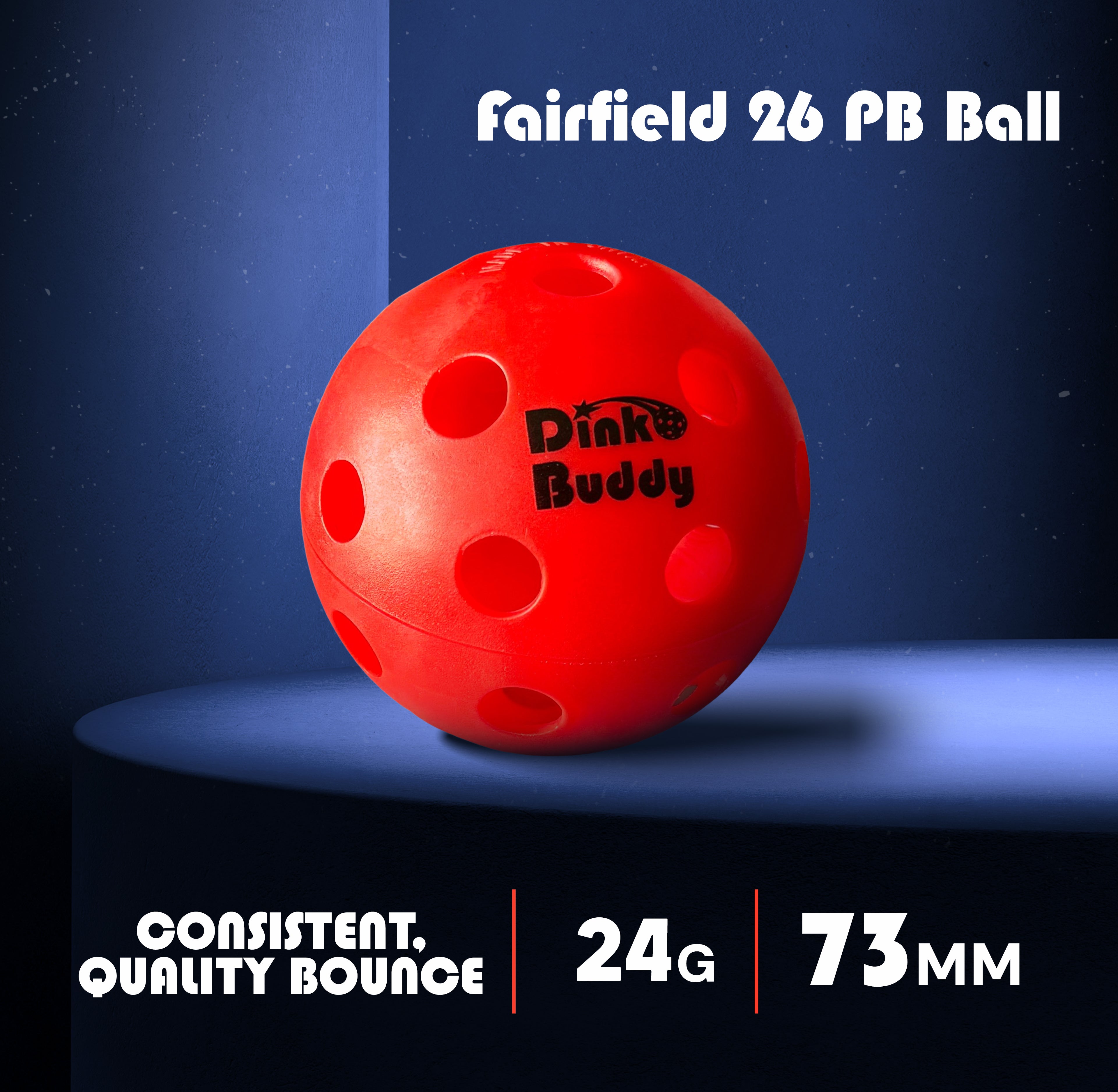 Fairfield Pro26 PB Ball, Red